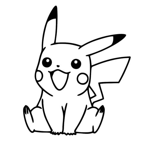 67+ Desenhos do Pikachu para Imprimir e Colorir/Pintar